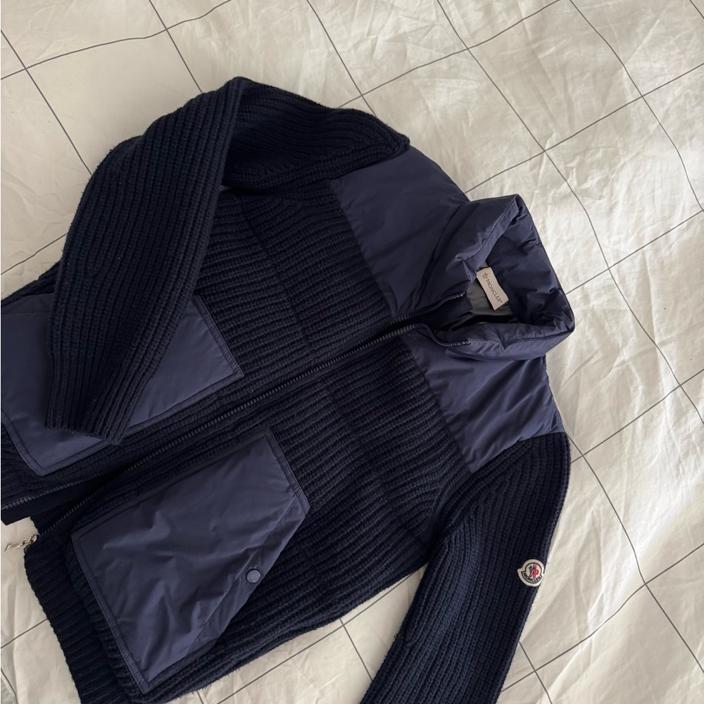 Moncler Navy and Black Kids Jacket